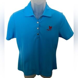 Kapalua Golf Collared Short Sleeve Top Shirt Women M Medium